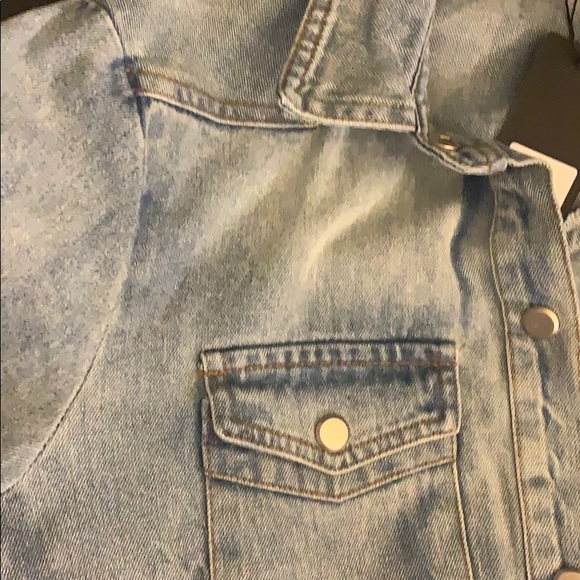 Denim Destroyed Romper - Picture 7 of 7